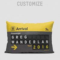 Baby Arrival - Flight Board - Throw Pillow