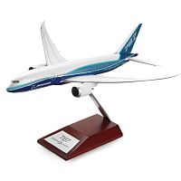 Boeing 787-8 Snap-Together Model with Wood Base