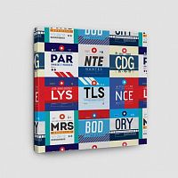 French Airports - Canvas