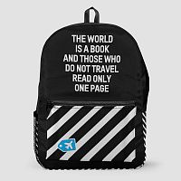 The World Is A Book - Backpack