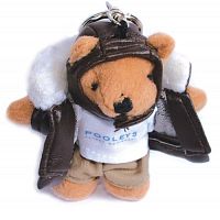 Pooleys Pilot Teddy Bear Keyring