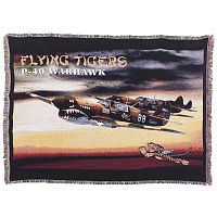 P-40 Warhawk Fighter Blanket/Throw