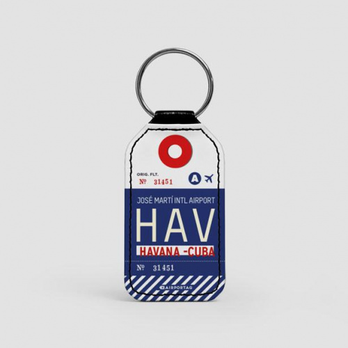 HAV - Leather Keychain