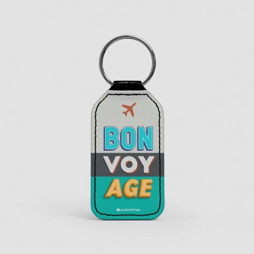 BON VOY AGE - Leather Keychain