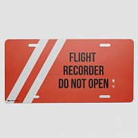 Flight Recorder - License Plate