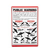 Public Warning Metal Sign