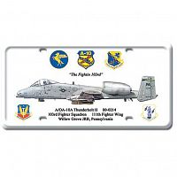 10A Thunderbolt II License Plate Cover