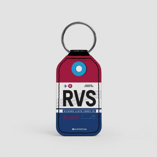 RVS - Leather Keychain