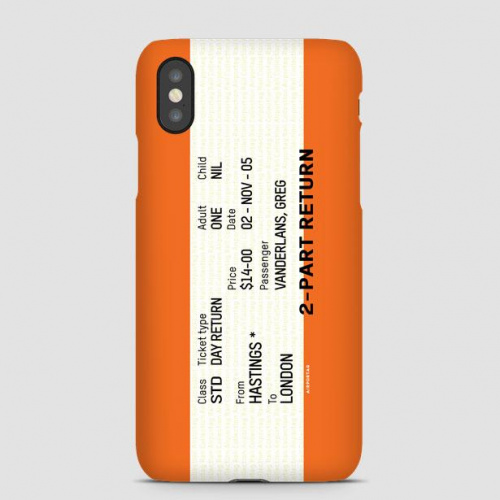 Train Ticket - UK - Phone Case