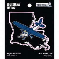 Louisiana State with Airplane Sticker