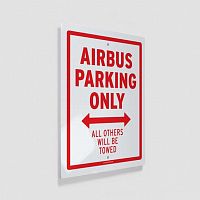 Airbus Parking Only - Metal Print