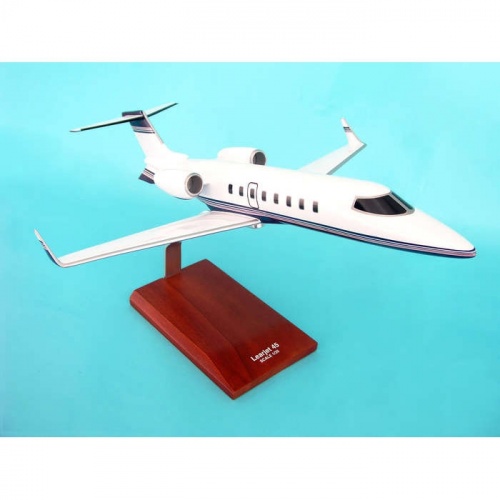 Learjet 45 1/35 (KL45tr) Mahogany Aircraft Model