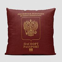 Russia - Passport Throw Pillow