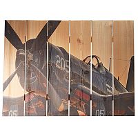 F4U Corsair Cedar Aviation Wall Art (large size)