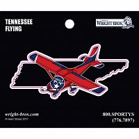 Tennessee State with Airplane Sticker